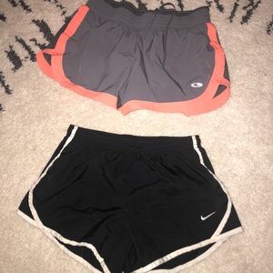 Two sport shorts